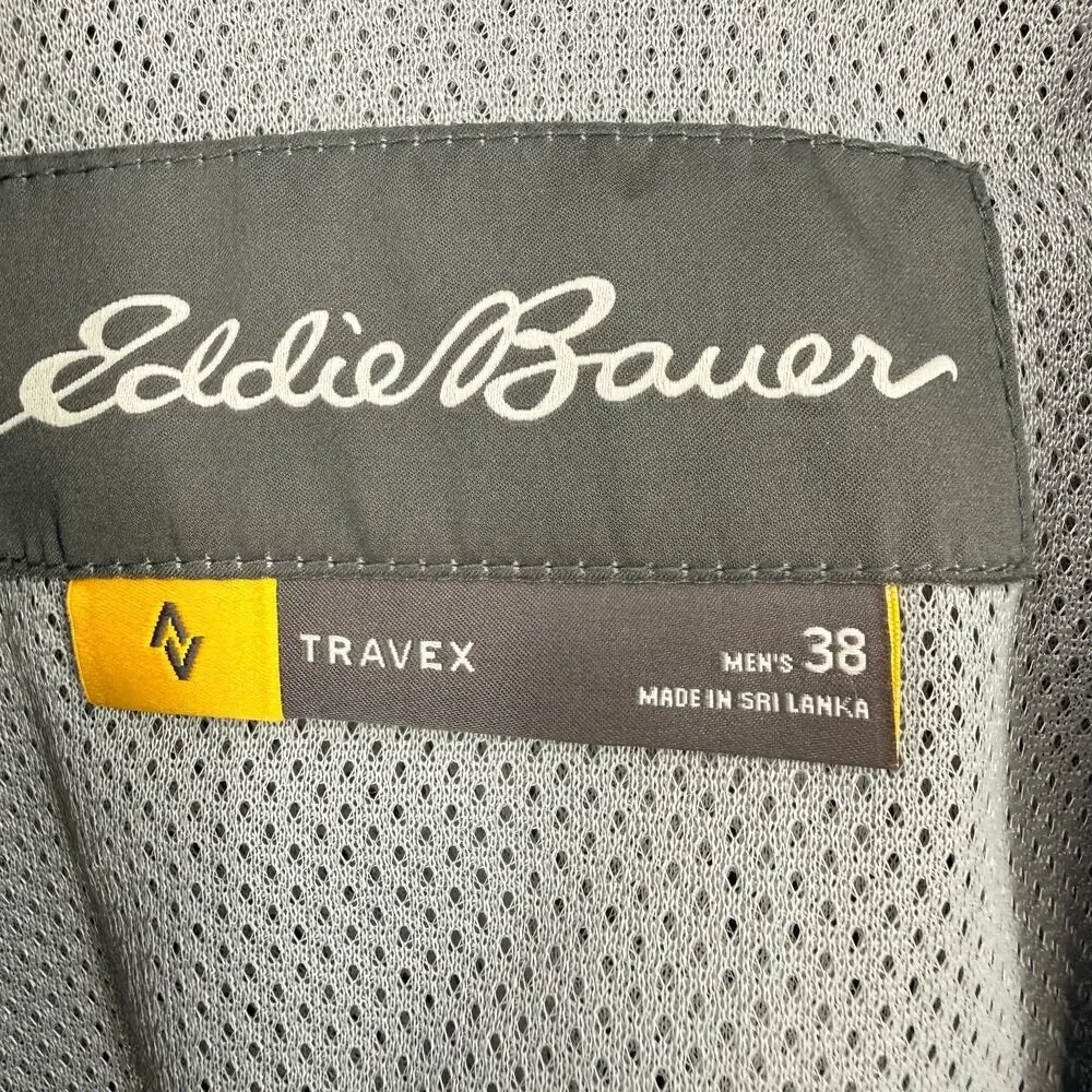Eddie Bauer Travex Voyager Blazer Mens Suze 38 Gray Stretch Jacket